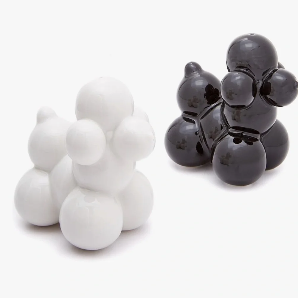 NIB JONATHAN ADLER POODLE SALT AND PEPPER SHAKERS😊